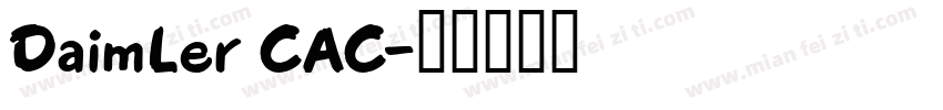 DaimLer CAC字体转换